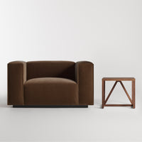 Strut Side Table in Walnut - Angle 2