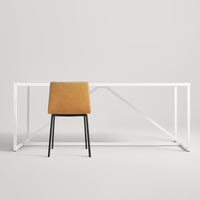 Between Us Chair in Camel Leather - Angle 6