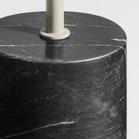 Chit Chat Cocktail Table in Putty / Black Marble - Angle 8