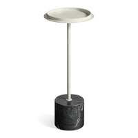 Chit Chat Cocktail Table in Putty / Black Marble - Angle 4