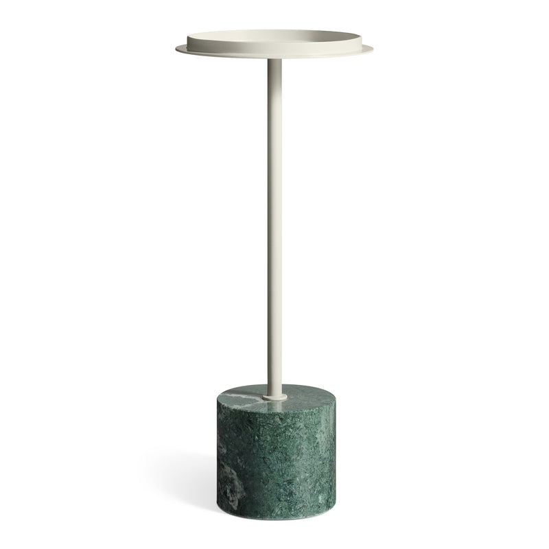 Chit Chat Cocktail Table in Putty / Green Marble - Angle 1