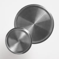 Chit Chat Cocktail Table in Stainless / Cherry Marble - Angle 5