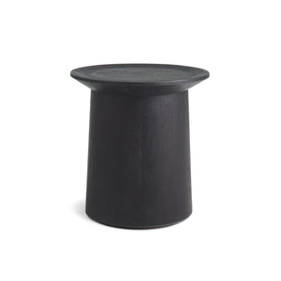 Coco Tall Side Table en Black-Stained Acacia