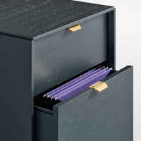 Dang File Pedestal in Navy Green - Angle 9
