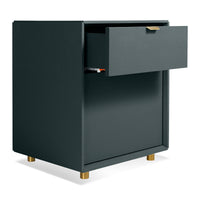 Dang File Pedestal in Navy Green - Angle 4