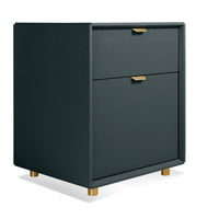 Dang File Pedestal in Navy Green - Angle 3