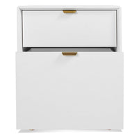 Dang File Pedestal in White - Angle 2