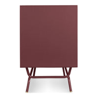 Dang 2 Door / 2 Drawer Console in Oxblood - Angle 9