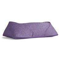 Double Tuck Large Felt Basket in Lilac - Angle 3