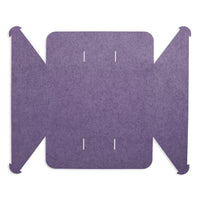 Double Tuck Large Felt Basket in Lilac - Angle 7