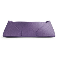 Double Tuck Large Felt Basket in Lilac - Angle 1