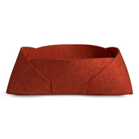 Double Tuck Large Felt Basket en Tomato - ángulo 1