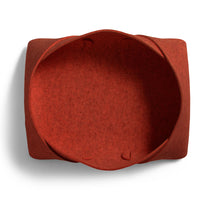 Double Tuck Large Felt Basket en Tomato - ángulo 6