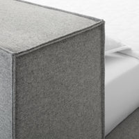 Dodu Bed in Vesper Light Grey - Angle 3