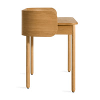 Session Desk in White Oak - Angle 6