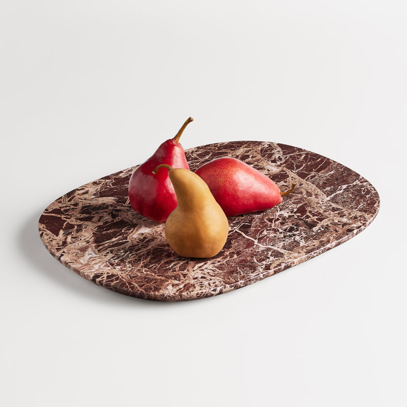 Delicious Medium Marble Tray in Cherry Marble