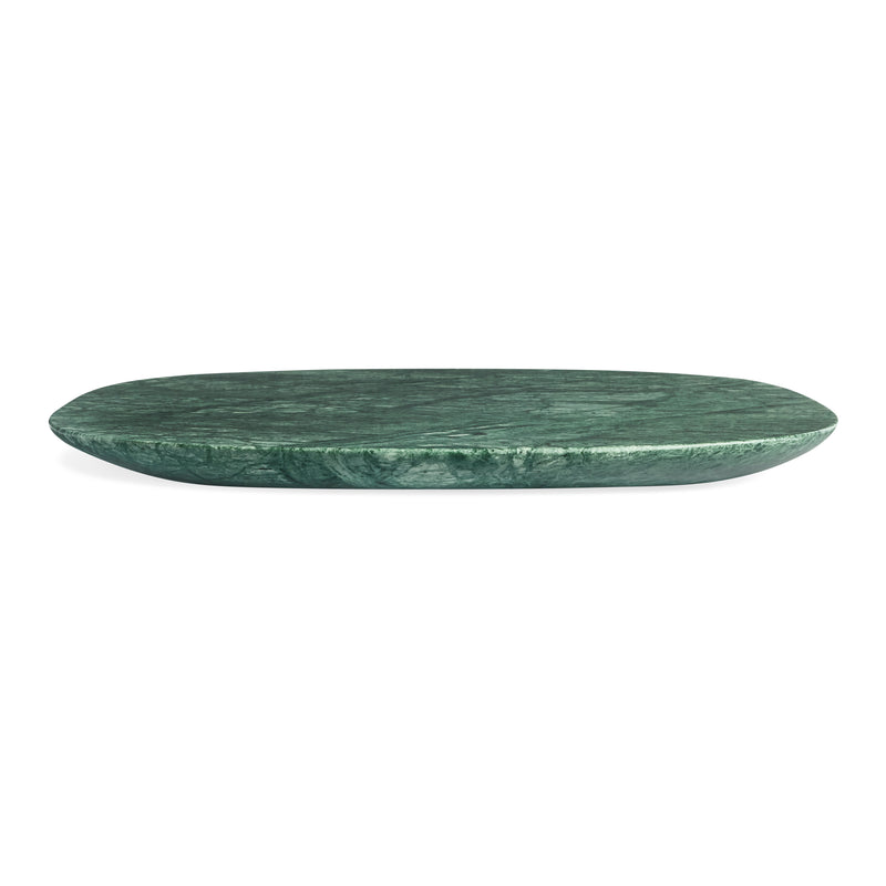 Delicious Medium Marble Tray in Green Marble - Angle 2