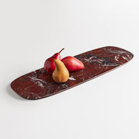 Delicious Large Marble Tray in Cherry Marble - Angle 4