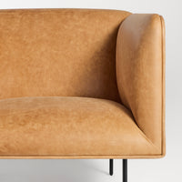 Dandy 70&quot; Sofa en Camel Leather - ángulo 7
