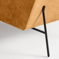 Dandy 70&quot; Sofa en Camel Leather - ángulo 8