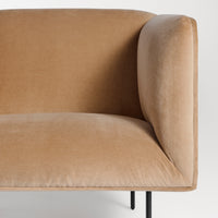 Dandy 86&quot; Sofa in Camel Velvet - Angle 8