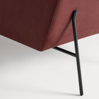 Dandy Lounge Chair en Oxblood Leather - ángulo 10
