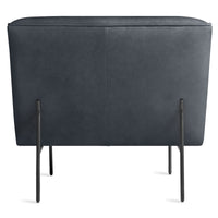 Dandy Lounge Chair in Ink Leather - Angle 6