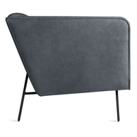Dandy Lounge Chair in Ink Leather - Angle 5