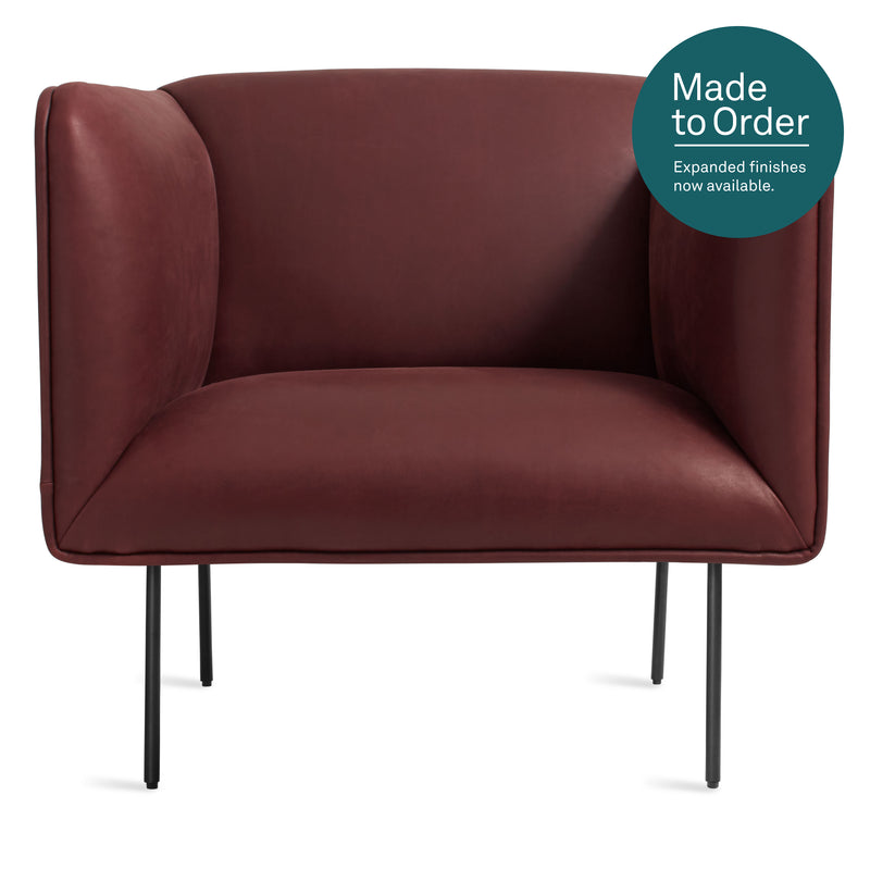 Dandy Lounge Chair in Oxblood Leather