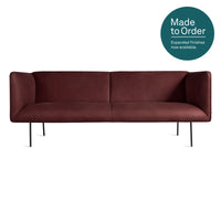 Dandy 86&quot; Sofa in Oxblood Leather - Angle 1