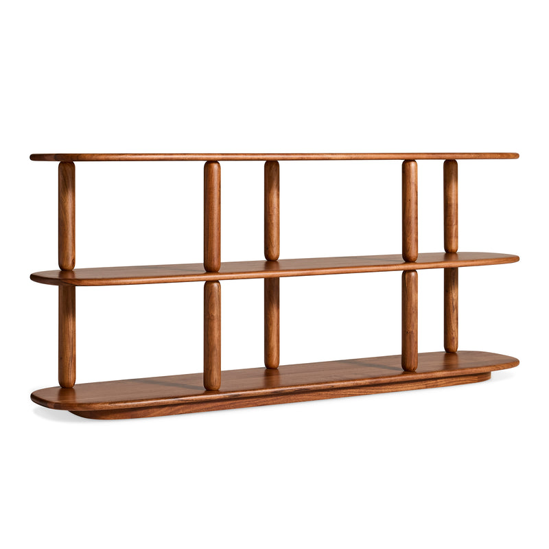 Driftgood Shelf in Acacia - Angle 2
