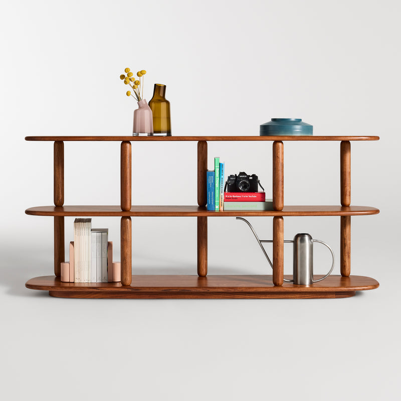 Driftgood Shelf in Acacia - Angle 2