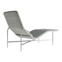 Deep Thoughts Leather Chaise in Breezy Blue Leather - Angle 9