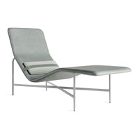 Deep Thoughts Leather Chaise in Breezy Blue Leather - Angle 1
