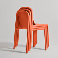 Decade Chair in Orange - Angle 9