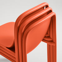 Decade Chair in Orange - Angle 12