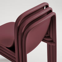 Decade Chair in Oxblood - Angle 12
