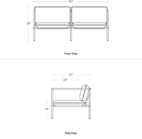 Dog Days + Circula Patio Set en Sunbrella Linen - ángulo 4