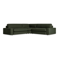Esker L Sectional Sofa in Vos Evergreen - Angle 3