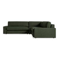 Esker L Sectional Sofa in Vos Evergreen - Angle 1
