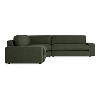 Esker L Sectional Sofa in Vos Evergreen - Angle 4