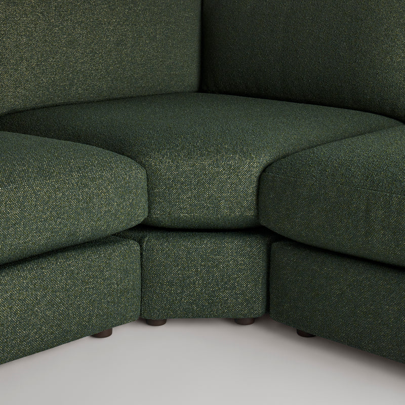 Esker L Sectional Sofa in Vos Evergreen