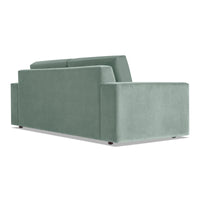 Esker Sleeper Sofa in Breezy Blue Velvet - Angle 3
