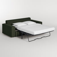Esker Sleeper Sofa in Vos Evergreen - Angle 2