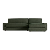 Esker Sofa with Chaise in Vos Evergreen - Angle 1
