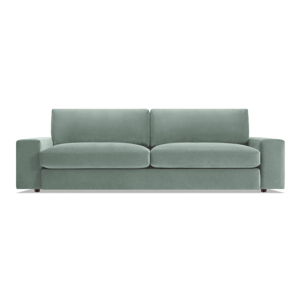 Esker 98&quot; Sofa in Breezy Blue Velvet - Angle 1
