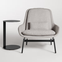 Field Lounge Chair in Vos Carob - Angle 6