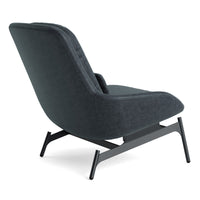 Field Lounge Chair in Ink Leather - Angle 6