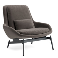 Field Lounge Chair in Storm Velvet - Angle 8