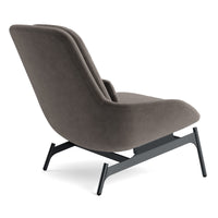 Field Lounge Chair in Storm Velvet - Angle 10